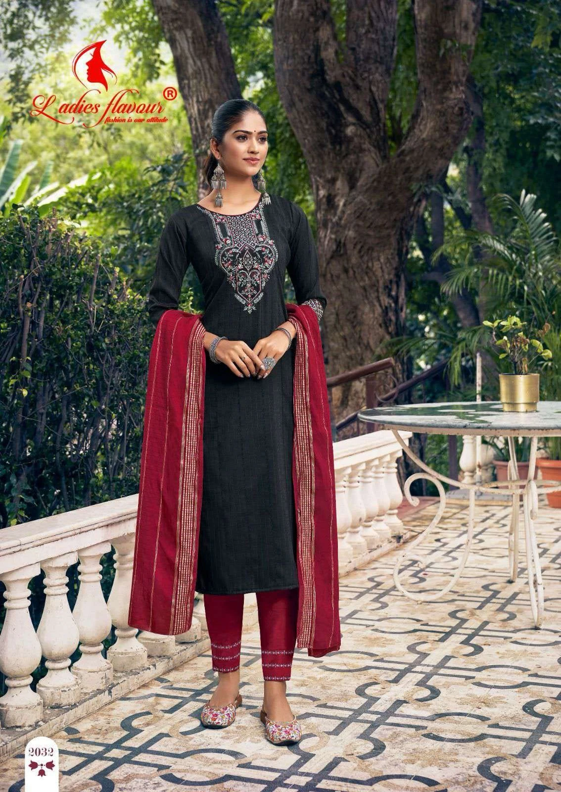 Ladies Flavour Parampara 2 Heavy Chinon Wholesale Readymade Salwar Suit Catalog — Wholesale Salwar Suits, MPA wholesale from Surat - Gallery Image 2